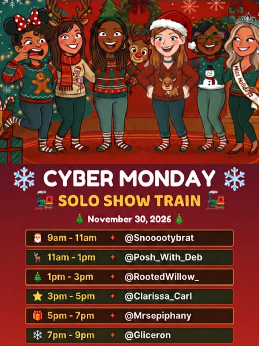 Cyber Monday Solo Show Train - Picture 1 of 2